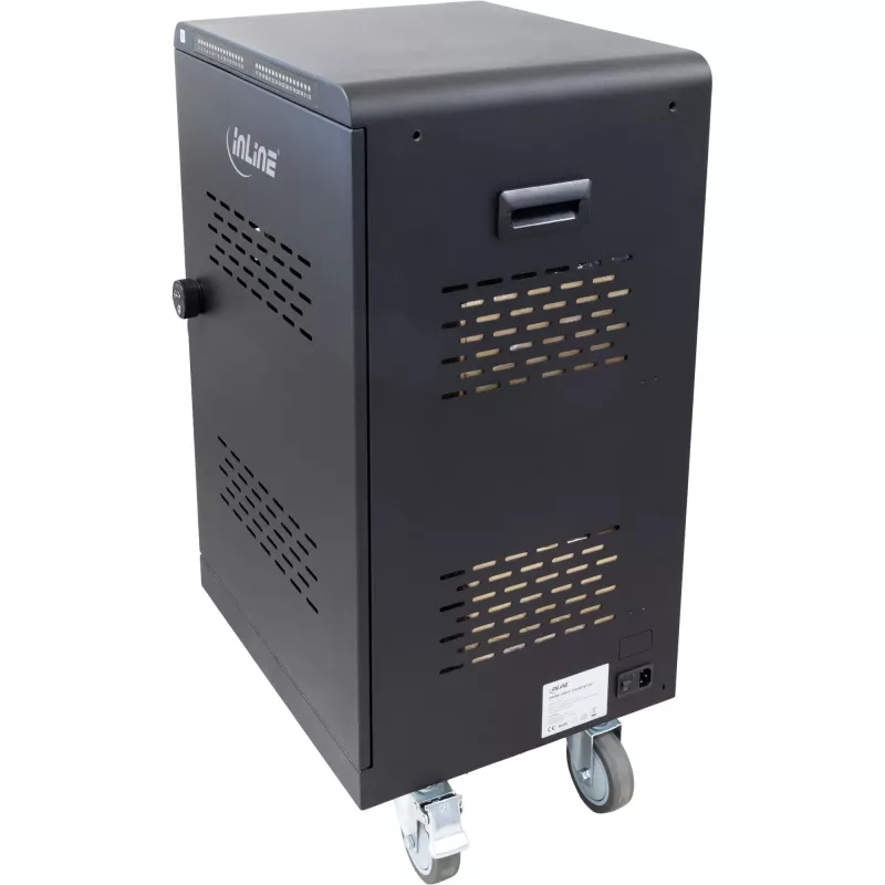 InLine 31516E laadstation-organizer vrijstaand staal zwart