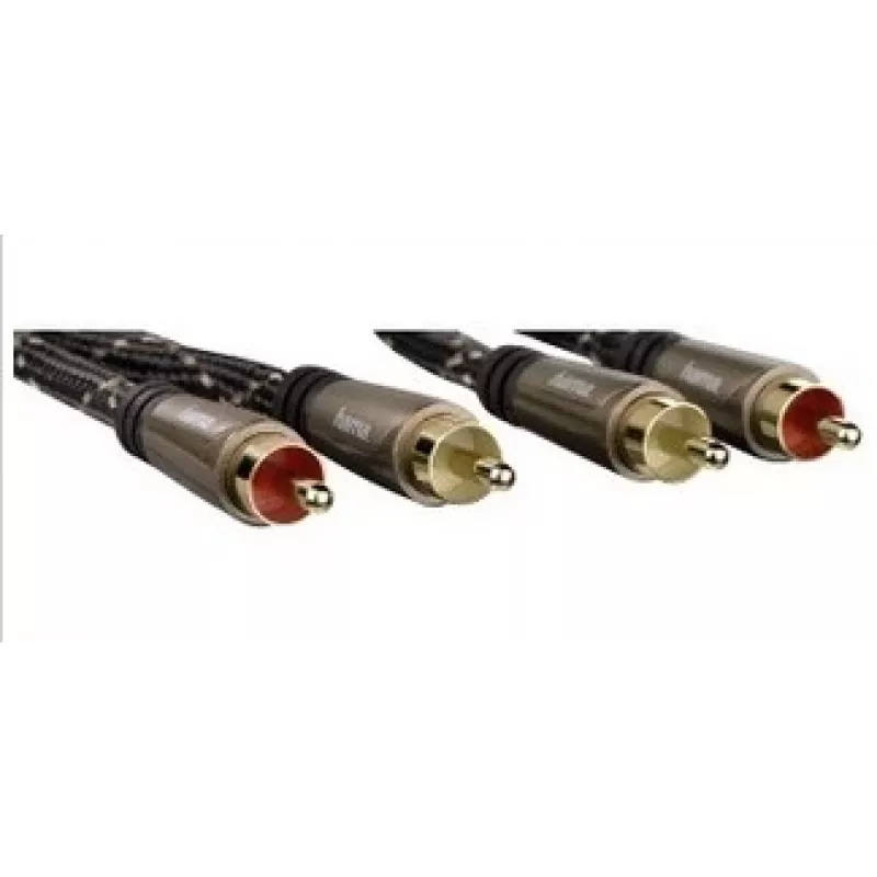 Hama 122292 audiokabel 1,5 m 2 x RCA zwart