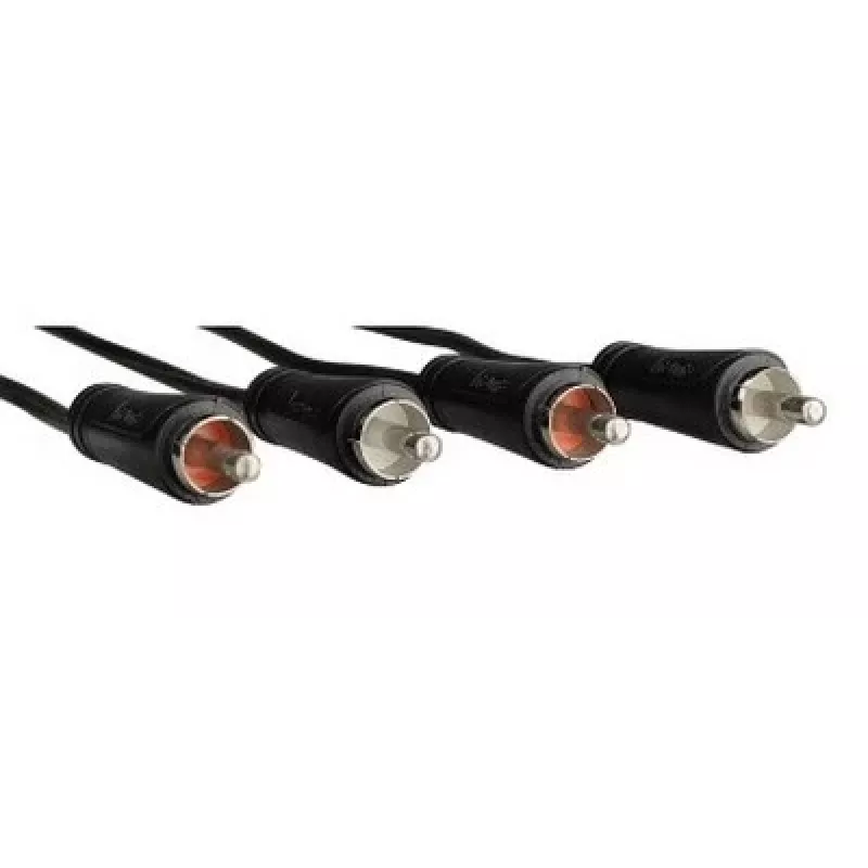 Hama 00122329 audiokabel 2,5 m 2 x cinch zwart
