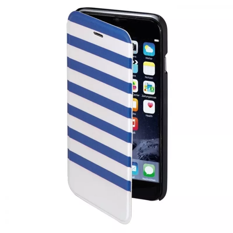 Hama Stripes telefoonhoesje 11,9 cm (4,7 inch) folio blauw, wit
