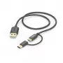 Hama 00201533 USB-kabel USB 2.0 1 m USB-A micro-USB-B zwart