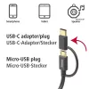 Hama 00201533 USB-kabel USB 2.0 1 m USB-A micro-USB-B zwart