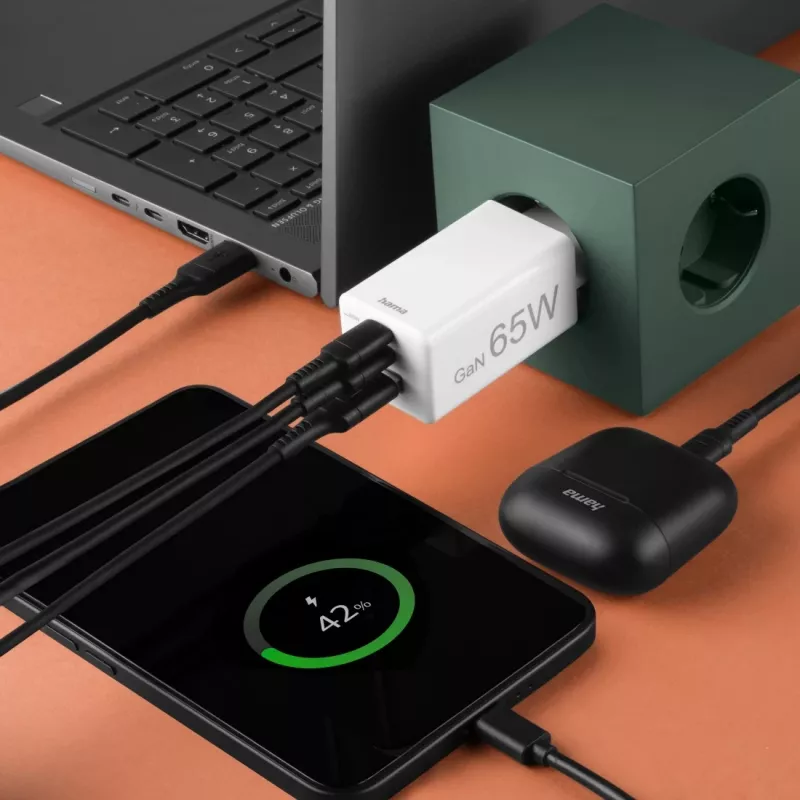 Hama 00125142 mobiel apparaat oplader universeel wit AC snelladen binnen