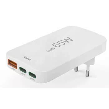 Hama 00125144 mobiele oplader headset, laptop, powerbank, smartphone, tablet wit AC snelladen indoor