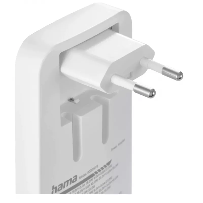 Hama 00125144 mobiele oplader headset, laptop, powerbank, smartphone, tablet wit AC snelladen indoor