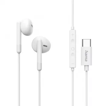 Hama Classy headset bedraad in-ear gesprekken/muziek USB Type-C wit