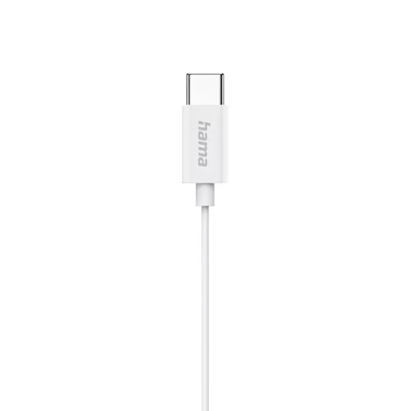 Hama Classy headset bedraad in-ear gesprekken/muziek USB Type-C wit