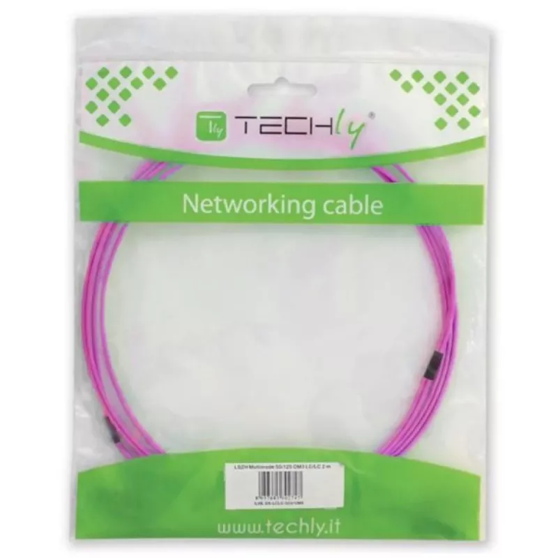 Techly SC/LC multimode 50/125 OM4 20m glasvezelkabel, 20 m, OM4, SC, LC