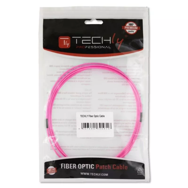 Techly LC/LC multimode 50/125 OM4 20m glasvezelkabel ILWL D5-LCLC-200/OM4