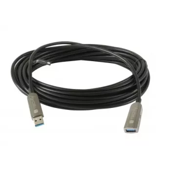 Techly ICOC U3AMF-HY-020 USB-kabel USB 3.2 Gen 1 (3.1 Gen 1) 20 m USB A zwart