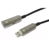 Techly ICOC U3AMF-HY-020 USB-kabel USB 3.2 Gen 1 (3.1 Gen 1) 20 m USB A zwart