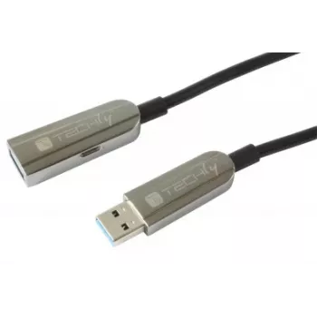 Techly ICOC U3AMF-HY-020 USB-kabel USB 3.2 Gen 1 (3.1 Gen 1) 20 m USB A zwart