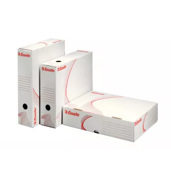 Esselte archiefbox FSC® horizontaal 80 mm, pak/10, wit, A4, 330 mm, 80 mm, 260 mm, 170 g