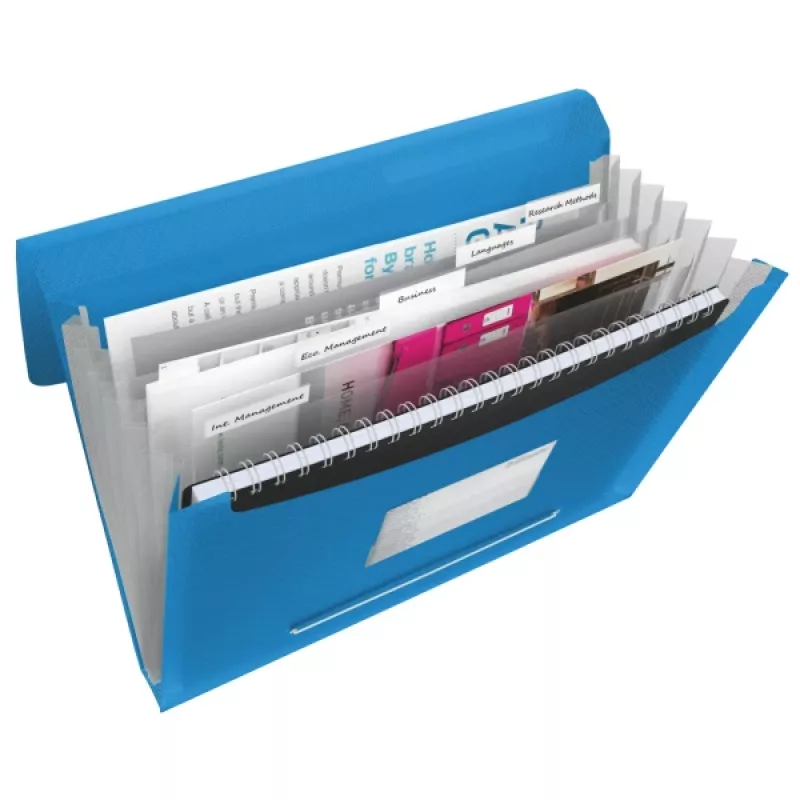 Esselte projectmap Vivida PP, A4, polypropyleen (PP), blauw, 300 vel, 260 mm, 25 mm