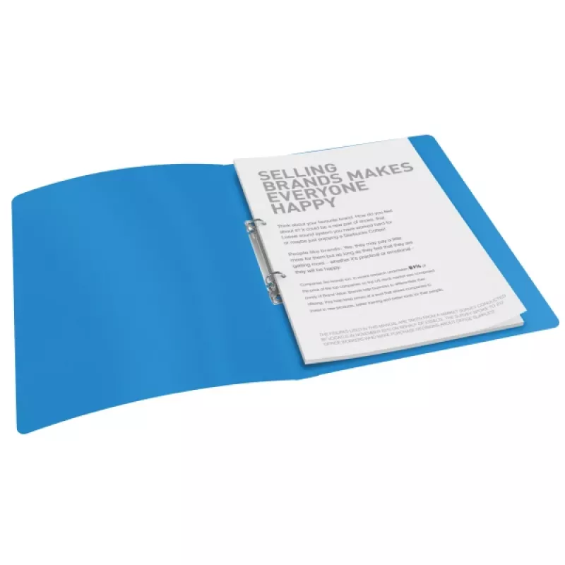 Esselte ringband PP Vivida 2RR/16 mm, A4, kunststof, blauw, 100 vel, 1,6 cm, 25 mm