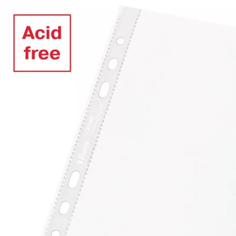 Esselte Recycle Pocket A5, 150 x 210 mm (A5), transparant, polypropyleen (PP), liggend/staand, boven, 0,07 mm