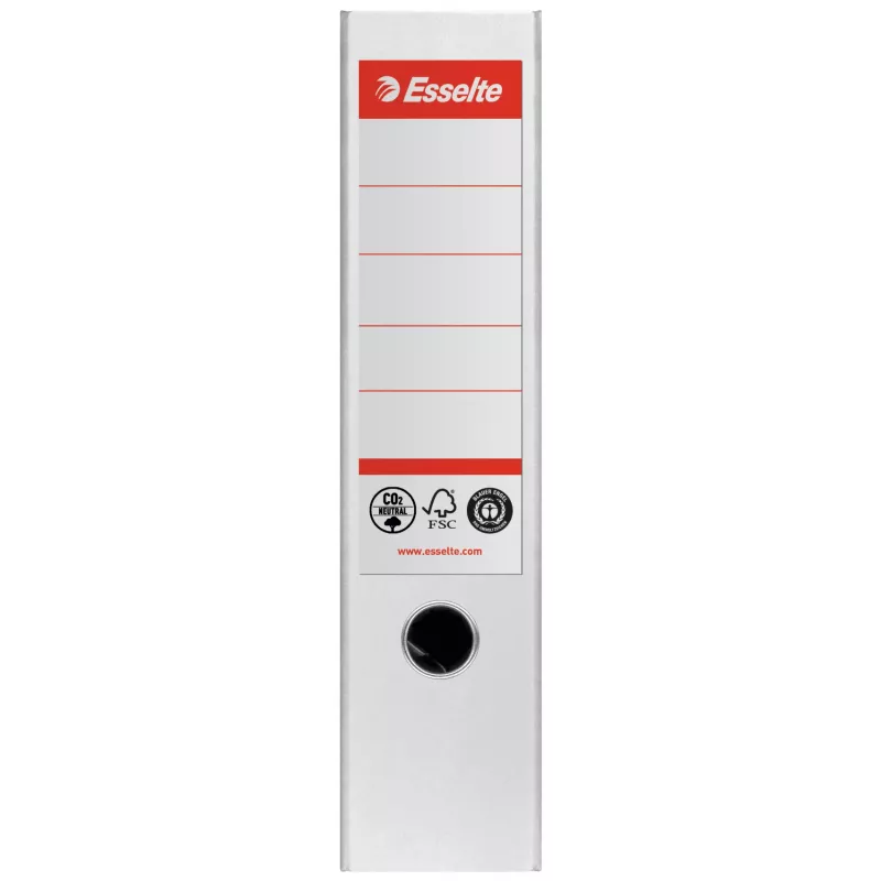 Esselte No.1 hefboomordner, 100% recyclingkarton, A4, opbergen, karton, wit, 500 vel, 80 g/m²