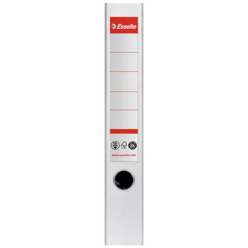 Esselte ordner No.1, 100% recyclingkarton, A4, opbergen, karton, wit, 350 vel, 80 g/m²