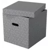 Esselte Home Storage Box Cube, 3-pack, karton, grijs, 320 mm, 315 mm, 365 mm, 850 g