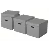 Esselte Home Storage Box Cube, 3-pack, karton, grijs, 320 mm, 315 mm, 365 mm, 850 g