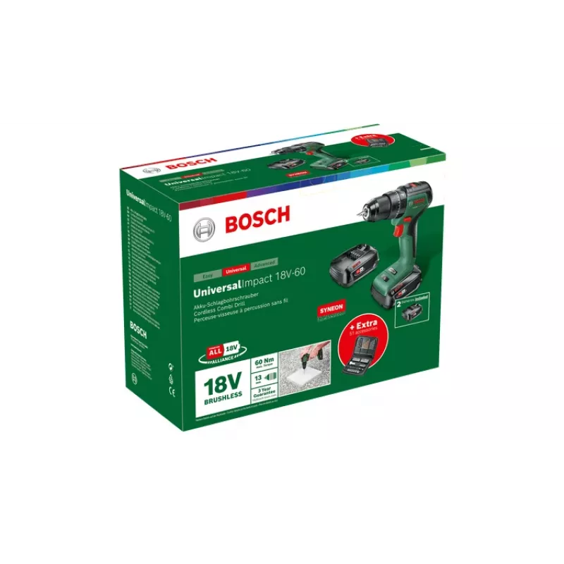 Bosch 0 603 9D7 106 Boormachine 1900 t/min sleutelloos 1,3 kg zwart, groen