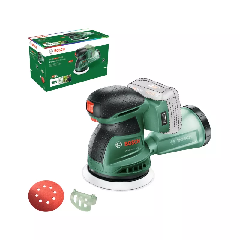 Bosch UniversalOrbit 18V-20 (BareTool), excenterschuurmachine, orbitaal, groen, Duitsland, accu, 18 V