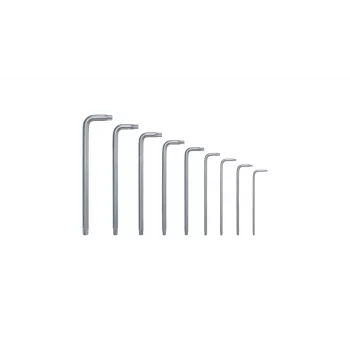 Bosch 1 600 A02 Z9C, L-Torx-sleutelset, TX10, TX15, TX20, TX25, TX27, TX30, TX40, TX8, TX9, groen, zilver, staal, kunststof, 69 mm