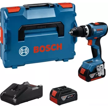 Bosch GSB 18V-65 Professional accu-klopboormachine/schroefmachine, 18 V, 2x 5.0 Ah, L-BOXX (06019N3303)