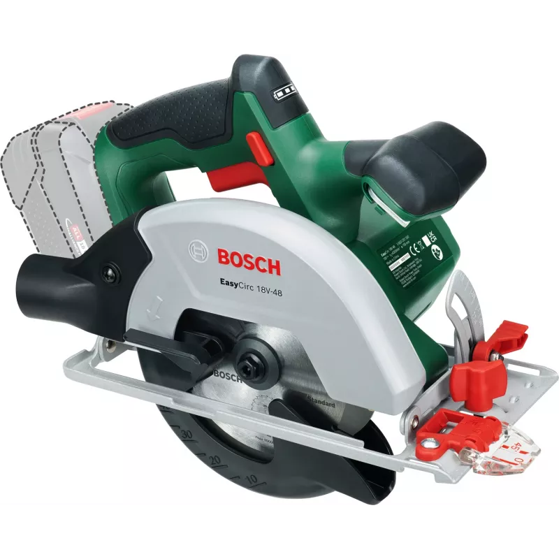 Bosch EasyCirc 18V-48 (Bare tool, karton), hout, groen, 25 cm, 4200 tpm, 9 cm, 2 cm