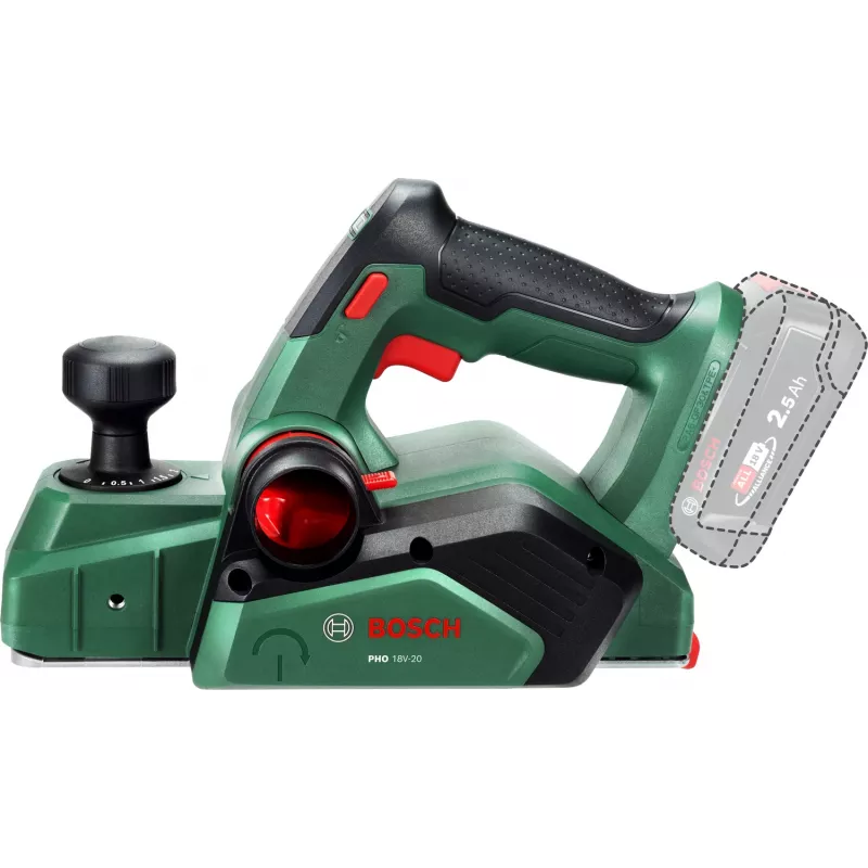 Bosch PHO 18V-20 (Bare tool, karton), groen, 2 mm, accu, 18 V, 171 mm, 291 mm