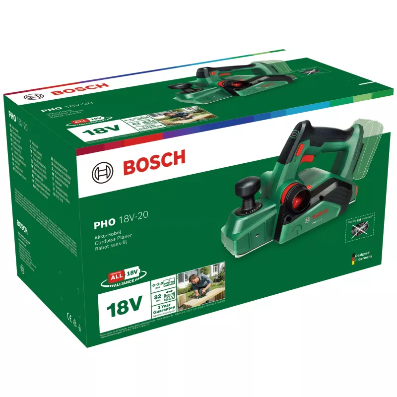 Bosch PHO 18V-20 (Bare tool, karton), groen, 2 mm, accu, 18 V, 171 mm, 291 mm