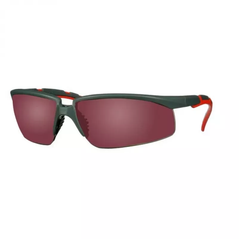 3M S2024AS-RED Veiligheidsbril Kunststof Grijs, Rood