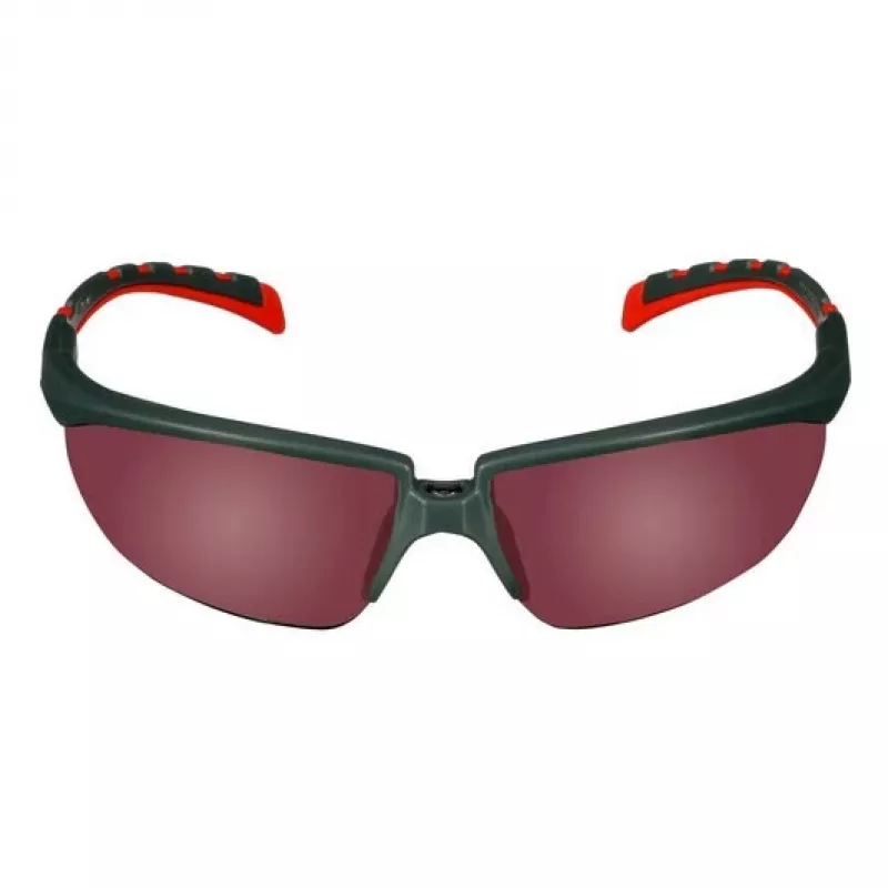 3M S2024AS-RED Veiligheidsbril Kunststof Grijs, Rood