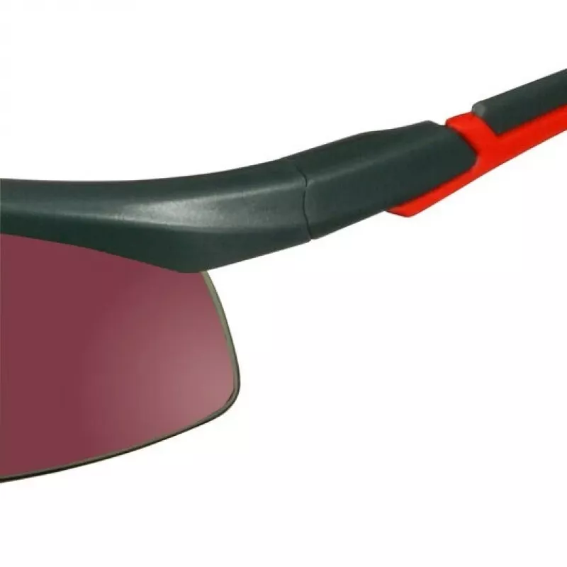 3M S2024AS-RED Veiligheidsbril Kunststof Grijs, Rood