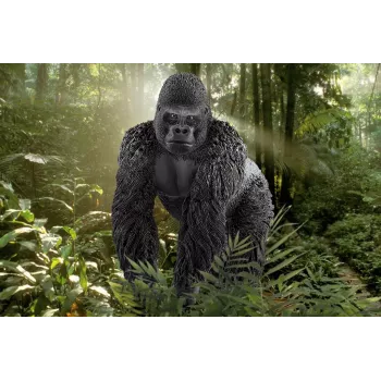 schleich WILD LIFE gorilla, mannelijk, 3 jaar, jungle, wilde dieren/avontuurspeelgoed, veelkleurig, kunststof