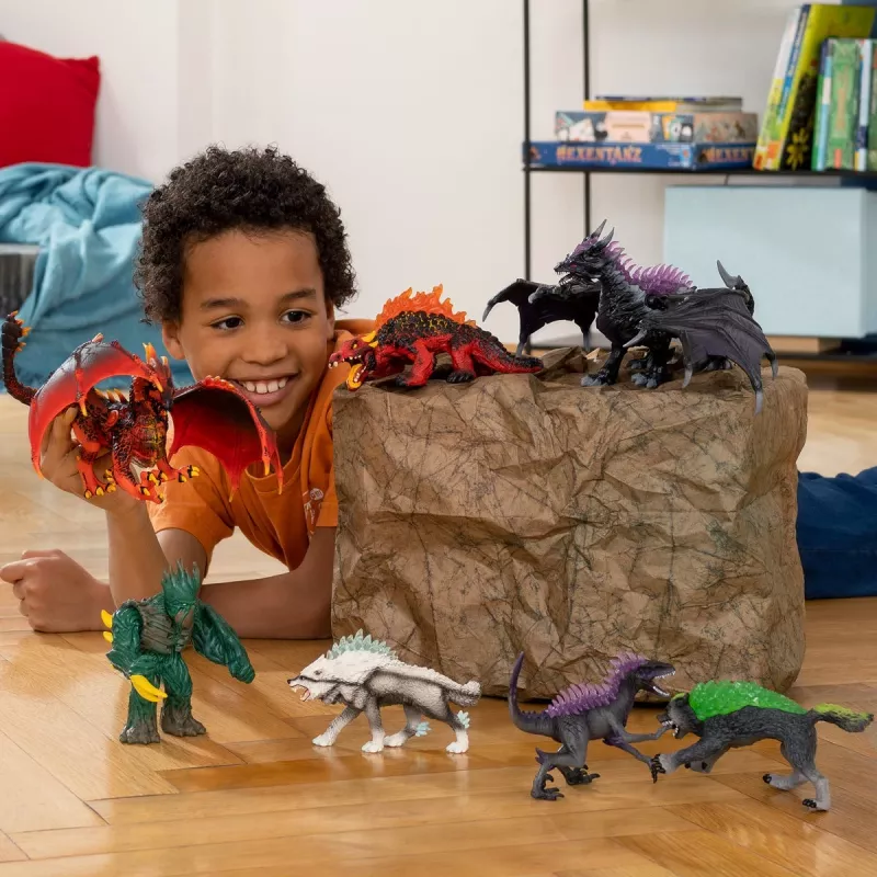 schleich ELDRADOR CREATURES sneeuwwolf, 7 jaar, ijswereld, monsters en draken, veelkleurig, kunststof, 1 stuks