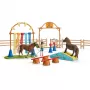 schleich pony-agilitytraining, agility, boerderijdieren/boerderijspeelgoed, 3 jaar, veelkleurig, kunststof