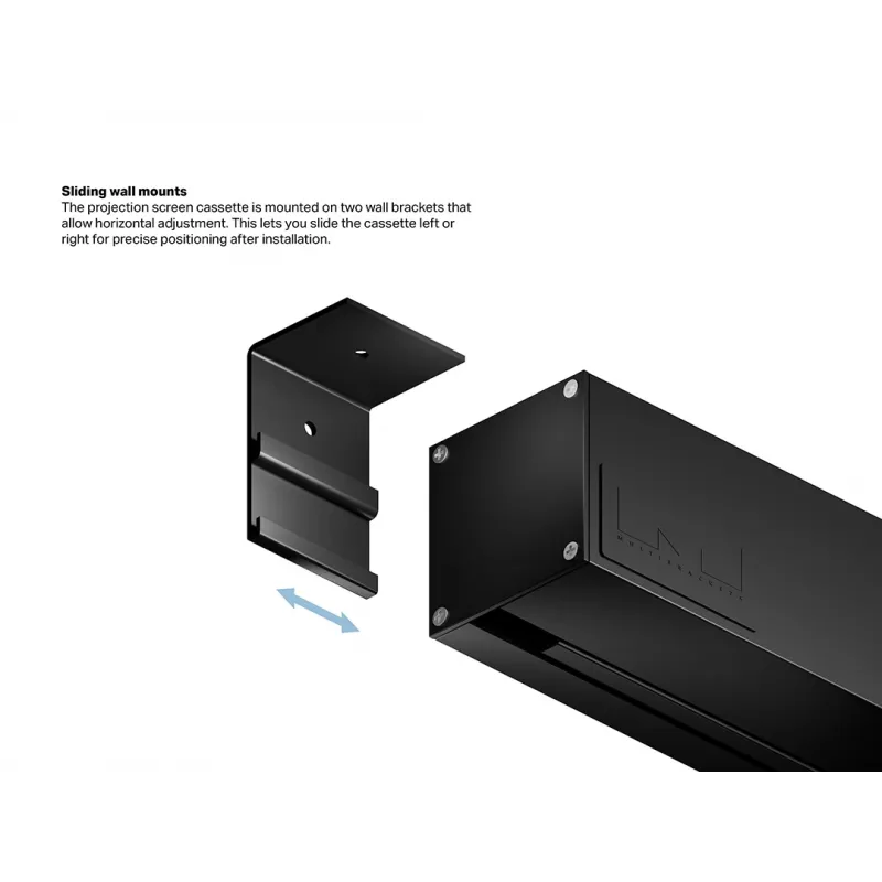 Multibrackets M 16:9 gemotoriseerd projectiescherm 300x168, 135 inch zwart edition