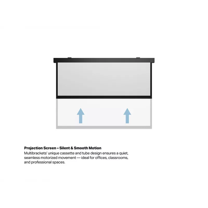 Multibrackets M 16:9 gemotoriseerd projectiescherm 300x168, 135 inch zwart edition