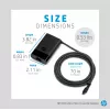 HP 65W USB-C slanke reisvoeding, laptop, universeel, 90 V, 47 - 63 Hz, 65 W, 20 V