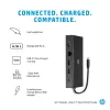 HP 65W USB-C slanke reisvoeding, laptop, universeel, 90 V, 47 - 63 Hz, 65 W, 20 V