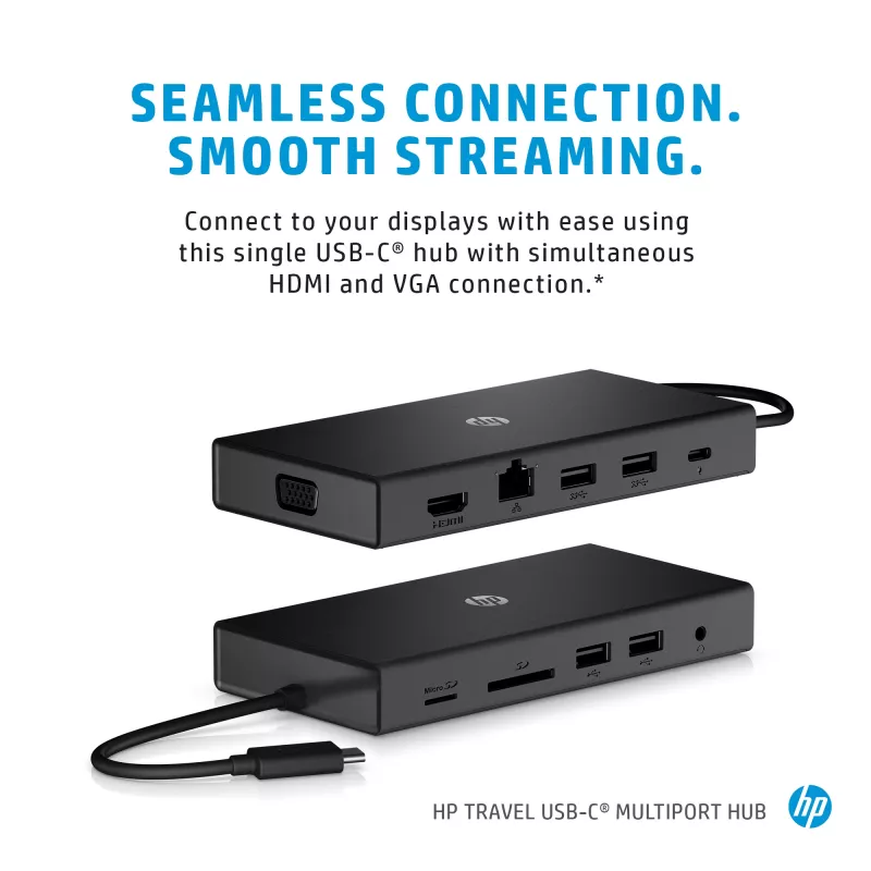HP 65W USB-C slanke reisvoeding, laptop, universeel, 90 V, 47 - 63 Hz, 65 W, 20 V