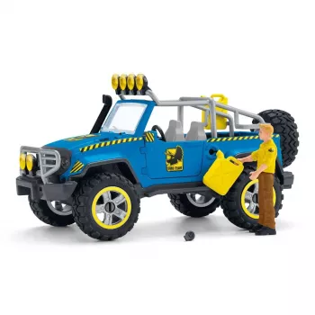 schleich Dinosaurs terreinwagen met dino-buitenpost