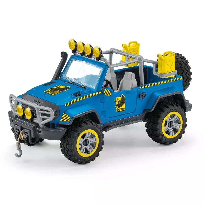 schleich Dinosaurs terreinwagen met dino-buitenpost