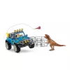 schleich Dinosaurs terreinwagen met dino-buitenpost