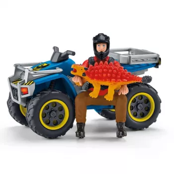 spelset Schleich Dinosaurs quad vlucht voor de Velociraptor