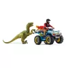 spelset Schleich Dinosaurs quad vlucht voor de Velociraptor