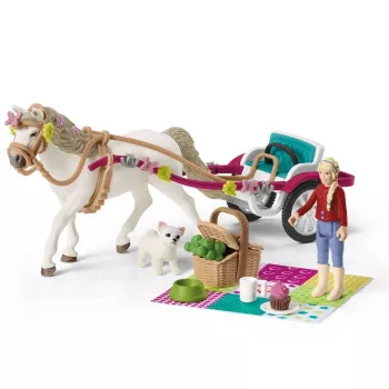 boerderij Schleich HORSE CLUB kleine koets voor de grote paardenshow