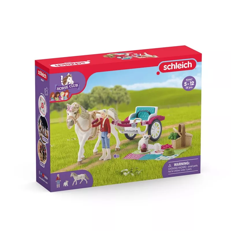 boerderij Schleich HORSE CLUB kleine koets voor de grote paardenshow