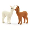 schleich WILD LIFE alpacaset, 3 jaar, Wild Life, bruin, groen, wit, 3 stuks